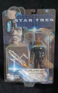 Playmates Toys Star Trek Primer Contacto Teniente Commander Geordi LaForge nuevo en paquete 1996 - Imagen 1 de 2