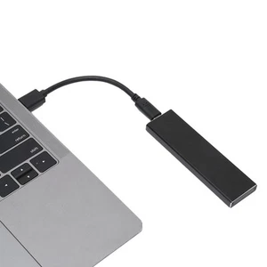 Festplattengehäuse USB3.1 Auf Nvme Schwarz 104 X 30 X 9 Mm Aluminiumlegieru CHP - Afbeelding 1 van 24