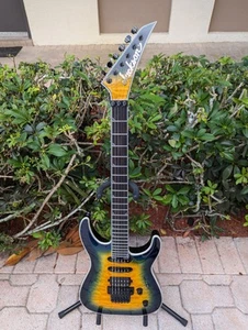 Jackson Pro Plus Series Soloist SLA3Q Amber Blue Burst Electric Guitar 2023 - Picture 1 of 17