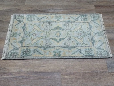 Alfombra Bohemia Oushak, Alfombra Turca Oushak, Alfombra Contemporánea Hecha a Mano, 2x3 Pies Foto 1 de 4