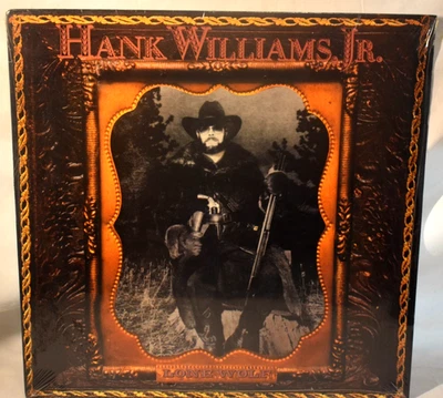 Hank Williams Jr - Lone Wolf - Vinyl LP 1990 Warner Bros W1-26090 SEALED - Image 1 of 3