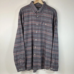 Barbour Lyde Tailored Fit Button Up Shirt Long Sleeve Striped Mens Large L - Picture 1 of 15