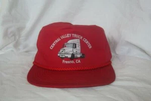 Seltene Vintage Central Valley Truck Center Fresno CA Druckknopflasche Trucker Fracht Mütze - Bild 1 von 8