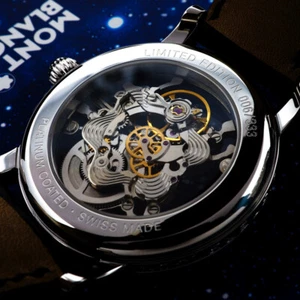 Montblanc Skeleton Star Watch Limited Edition 333 Platinum Collection Mod.:29127 - Picture 1 of 19