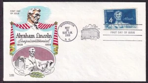 1959 Abraham Lincoln Sesquicentennial 4c Sc 1116 FDC with Fluegel cachet (XA - Picture 1 of 1