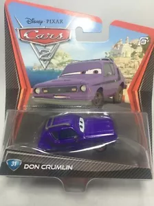 2011/2012 Disney Pixar CARS 2: "DON CRUMLIN" (#31) Scheda Errore Occhi Marroni - Foto 1 di 10