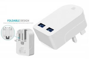 USB wall charger for iphone 12/X/8 7 7Plus 6 6S 5s for samsung 3100mAh Foldable - Picture 1 of 9