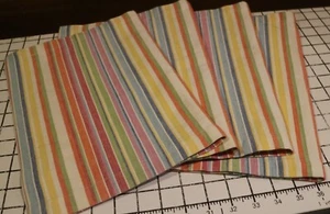 Crate & Barrel 4er Set Tischsets am See Streifen Baumwolle Sommer - Bild 1 von 5