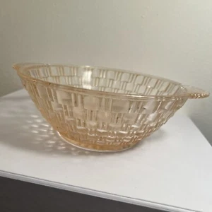 Vintage Depression Glas Schüssel mit Griffen 7,75" - Bild 1 von 9