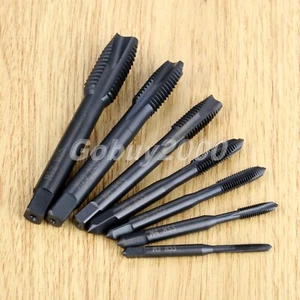 M3/M4/M5/M6/M8/M10/M12 Metric Threads Spiral Pointed Taps Tapping Drill Bits HQ - Picture 1 of 12