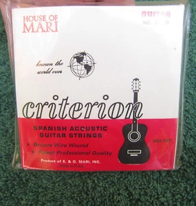 NEW OLD STOCK CRITERION SPANISH ACOUSTIC GUITAR STRINGS -C-500 - Picture 1 of 2