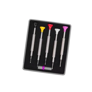 High-Quality Screwdriver Set Watchmakers Ergonomic Five Stainless Steel Blades - Picture 1 of 5