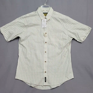 Cabela's Oxford Series Men’s Green Check Short Sleeve Button Down Shirt M/M - Picture 1 of 11