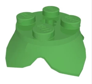 LEGO® Part 15469 - Plant Leaves 2 x 2 with 4 Petals and Axle Hole - Picture 1 of 11