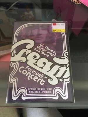 Cream: Farewell Concert DVD Restored Extended Edition Jack Bruce Eric Clapton - Image 1 of 2