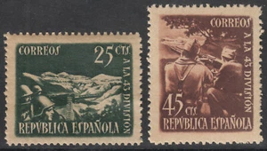 SERIE HOMENAJE 43 DIVISION ** 787/788 - AÑO 1938 - MNH - LUJO - Imagen 1 de 1
