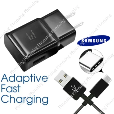 Enchufe cargador de pared rápido y cable USB tipo C para Samsung Galaxy S8 S9 Plus Note 8+ Foto 1 de 4