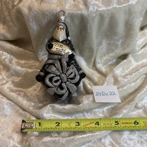 Patricia Breen Good Night Santa Schwarz Glas - Bild 1 von 5