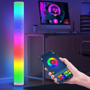 RGB Colour Changing LED Corner Floor Lamp Modern Atmosphere Night Light & Remote - Picture 1 of 18