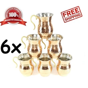 6 piezas X taza de cobre hecha a mano turca Masrapa Tankard Moscú Mula taza d... - Imagen 1 de 8