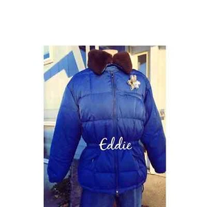 EDDIE BAUER WOMEN's Coat lambs wool collar - Picture 1 of 4