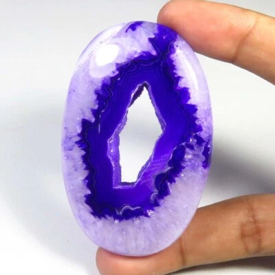 Window Onyx Agate Oval Gems 68x44 mm Natural Onyx Druzy Geode Cabochon OND-1350 - Image 1 of 4