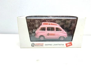Fiat 600 Multipla Lorenzi Modellismo Pink del 1956 - 1/43 Brumm art. s98/04 - Foto 1 di 2
