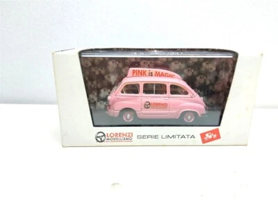 Fiat 600 Multipla Lorenzi Modellismo Pink del 1956 - 1/43 Brumm art. s98/04 - Immagine 1 di 2