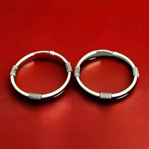 Ericks Sterling Silber 1 5/8 Zoll breite Creolen Taxco.925 - Bild 1 von 6