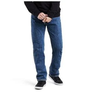Levi's 505 Herren Jeans Größe 36 x 32 Regular Fit Straight Leg Blau Neu mit Etikett - Bild 1 von 6
