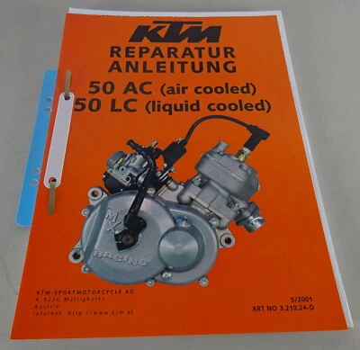 Manual De Taller / Instrucciones De Reparación KTM Motor 50 AC / 50 LC 05/2001 - Imagen 1 de 3