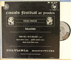 Hess; Stern; Casals. Brahms (Piano trio op. 8). Col ML 4719. NM - Picture 1 of 1