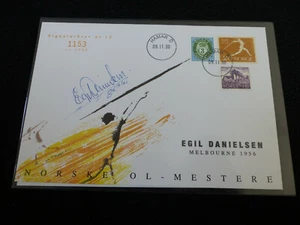 EGIL DANIELSEN signed autograph 12.5x18 cm FIRST DAY COVER FDC LIMITED OLYMPIA - Picture 1 of 1