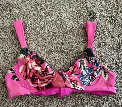 Maaji Rose Mallow Reversible Bikini Top. Size Medium. - Image 1 of 4