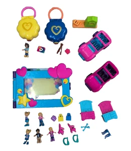 Polly Pocket lotto vario, piccoli compatti campeggio arte auto figure e, Mattel - Foto 1 di 16