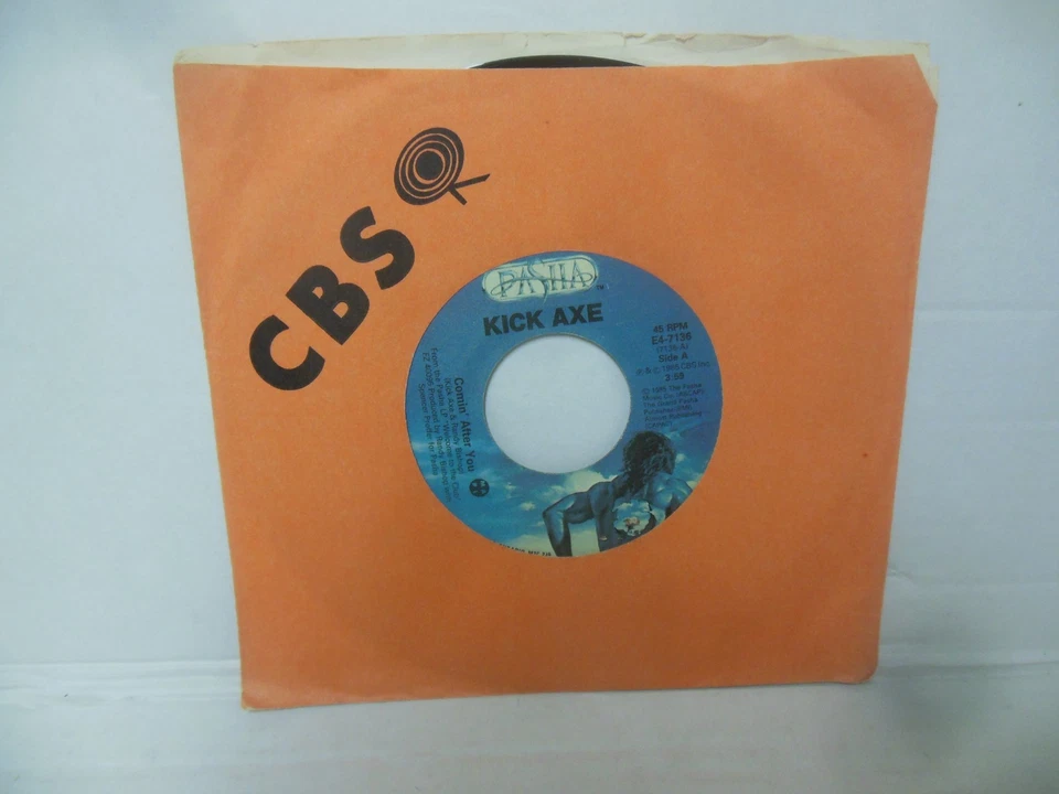 KICK AXE nr mint 45 rpm COMIN' AFTER YOU & FEEL THE POWER - Image 1 of 4