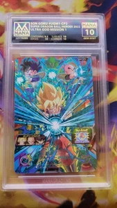 SS Goku UGM1-CP2 Super Dragon Ball Heroes Blue Foil Stamped Card CP mana 10 - Picture 1 of 1