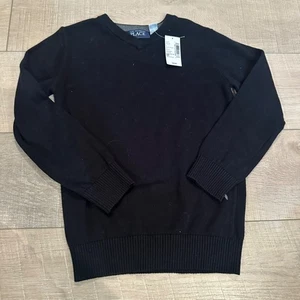 THE CHILDRENS PLACE BOYS BLACK SWEATER NEW 5T - Picture 1 of 7