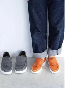 Trippen Tiger Women's Slip-On Sneakers 39 EU/US 8 Orange Near Mint Condition - Picture 1 of 3
