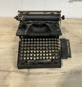 Antique Smith Premier Typewriter, For Restoration Or Display/ Prop - Foto 1 di 13