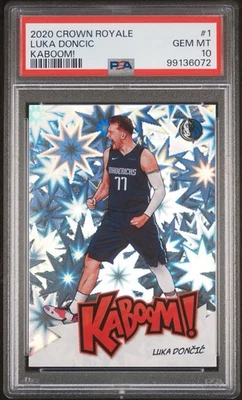 Crown Royale Luka Doncic Kaboom 2020! PSA 10! Foto 1 de 3