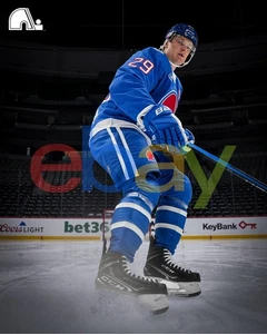 Nathan MacKinnon Nordiques Reveal Studio Colorado Avalanche 8x10 NHL Photo - Picture 1 of 1