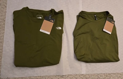 LOTE 2 NUEVOS CON ETIQUETAS THE NORTH FACE PARA HOMBRE DUNE SKY MANGA LARGA CREW FOREST OLIVA PARA HOMBRE GRANDE Foto 1 de 4