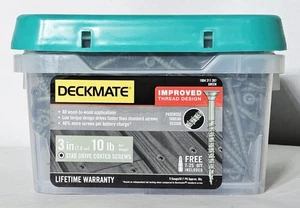***Deckmate 3 pollici #9 (Star Drive, rivestito verde) viti per ponte in legno (3DMG10BK) - Foto 1 di 6