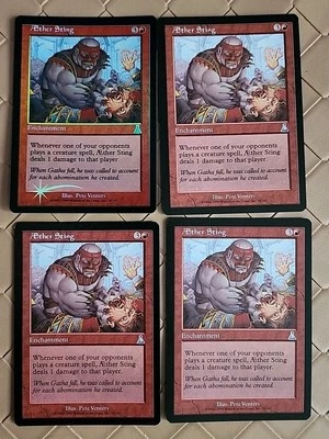 4 Aether Sting FOIL & Regular Urza's Destiny NM Near Mint MTG  - Image 1 of 3