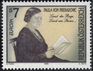 1996 Austria Europa CEPT MNH Famous Women - Picture 1 of 1