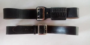 Sam Browne Gürtel - Leder, Größe 36" mit Don Hume 6 Schlaufen Gürtel Slide & Uniformgürtel - Bild 1 von 9