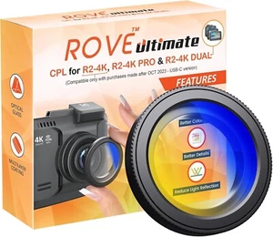 Ultimate CPL Filter, Anti-Glare Circular Polarizer Lens for ROVE R2-4K, R2-4K-AU - Picture 1 of 8