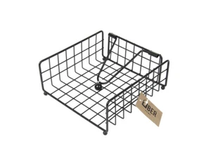 Napkin Holder Serviette Rack Organiser Kitchen Serving Bar Steel Black - Picture 1 of 2