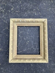Chunky Gold Leaf Ornate Egg & Dart Wood Picture Frame Fits 8”x10” Exterior 12x14 - Picture 1 of 1